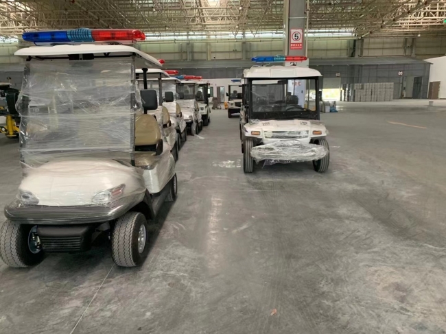 成都天府國際機場訂購我司電動巡邏車